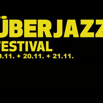 Schriftzug des Überjazz Festivals 2026 mit den Daten 19.11., 20.11. und 21.11.
