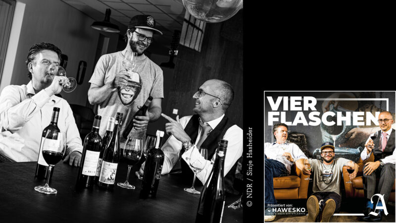Vier Flaschen